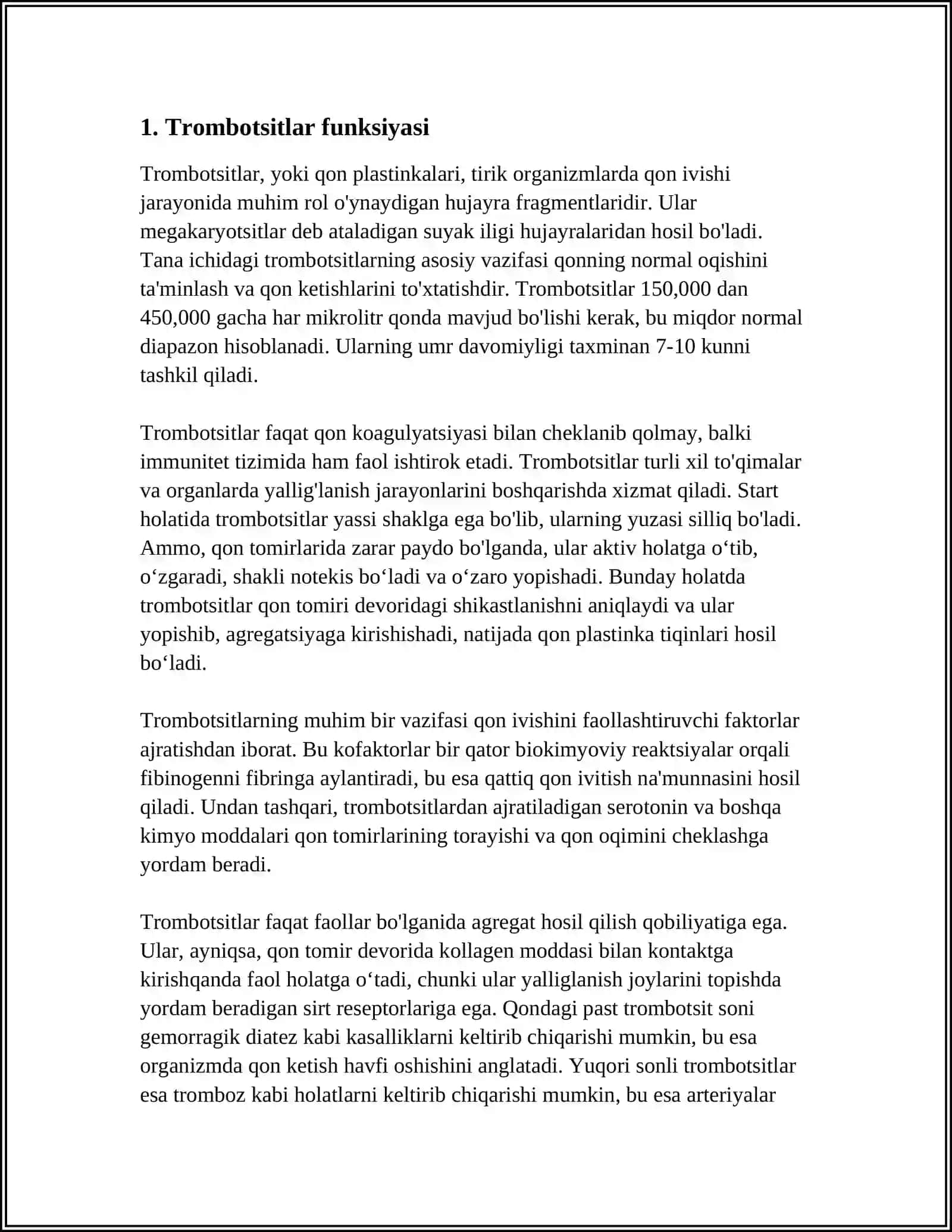 TROMBOTSITLAR VA ULARNI SONINI SANASH USULLARI 3