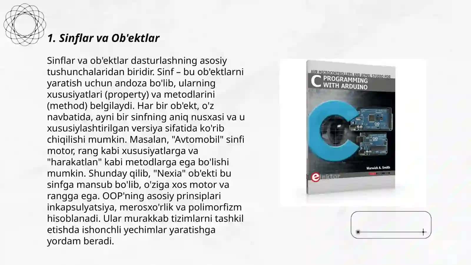 Sinflar va Ob'ektlar 3