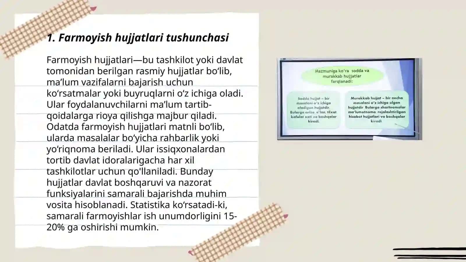 Farmoyish hujjatlari va ularning turlari 3