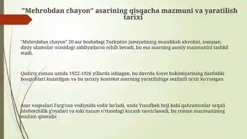 Mehrobdan chayon 3