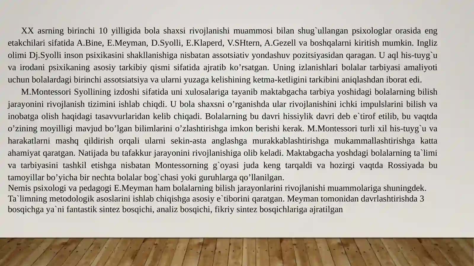 JURAYIVA SEVINCHNINGRIVOJLANISH PSIXOLOGIYASIDAN MUSTAQIL ISHI 3