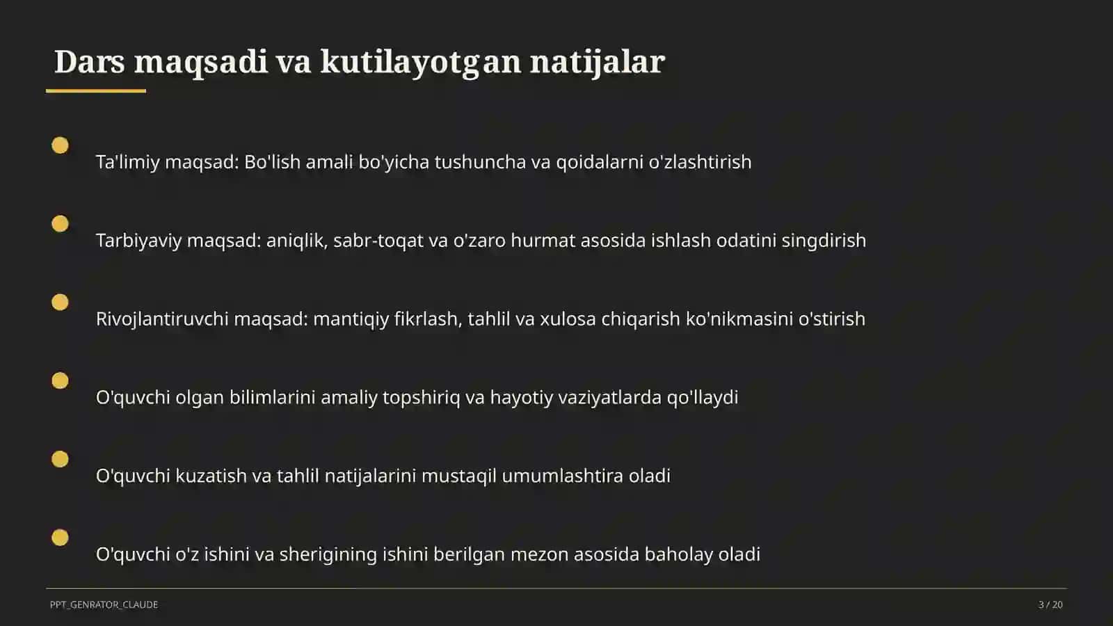 Bo'lish amali (2-sinf) 3