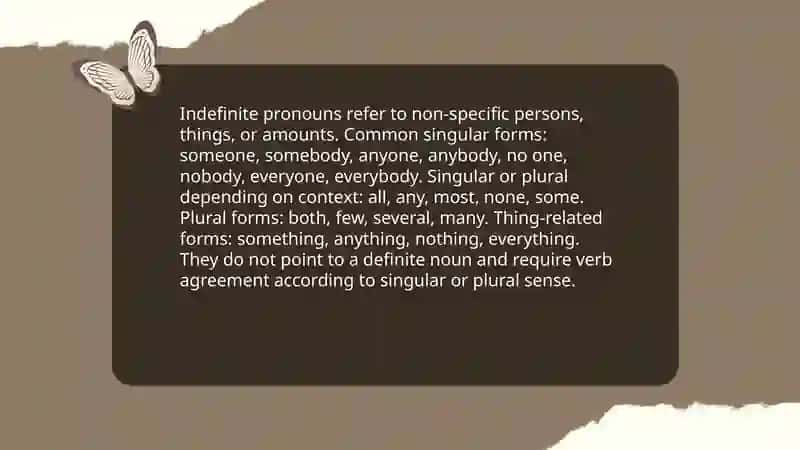Indefinite pronouns 3