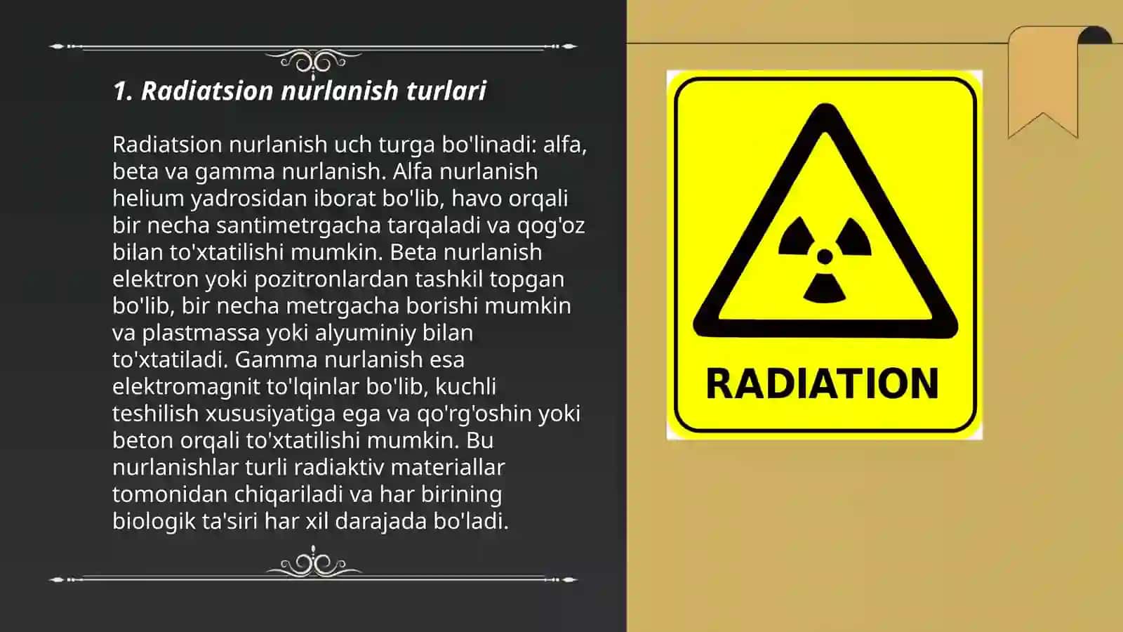 Radiatsion nurlanish. Vavilov-Cherenkov nurlanishi 3