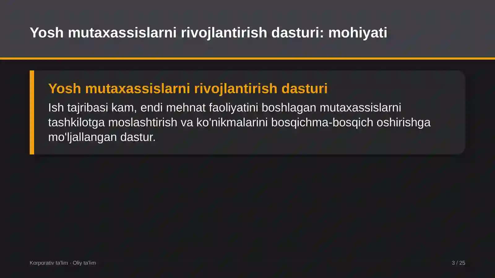 tog' ekotizimlarida yosh mutaxassislarni rivojlantirish dasturi 5142 3