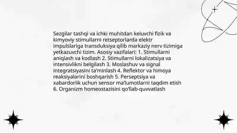 Sezgilar haqida umumiy tushuncha uning nerv fiziologik asoslari 3