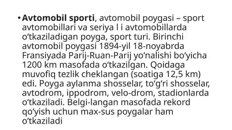 Avtomobil poygasi 3
