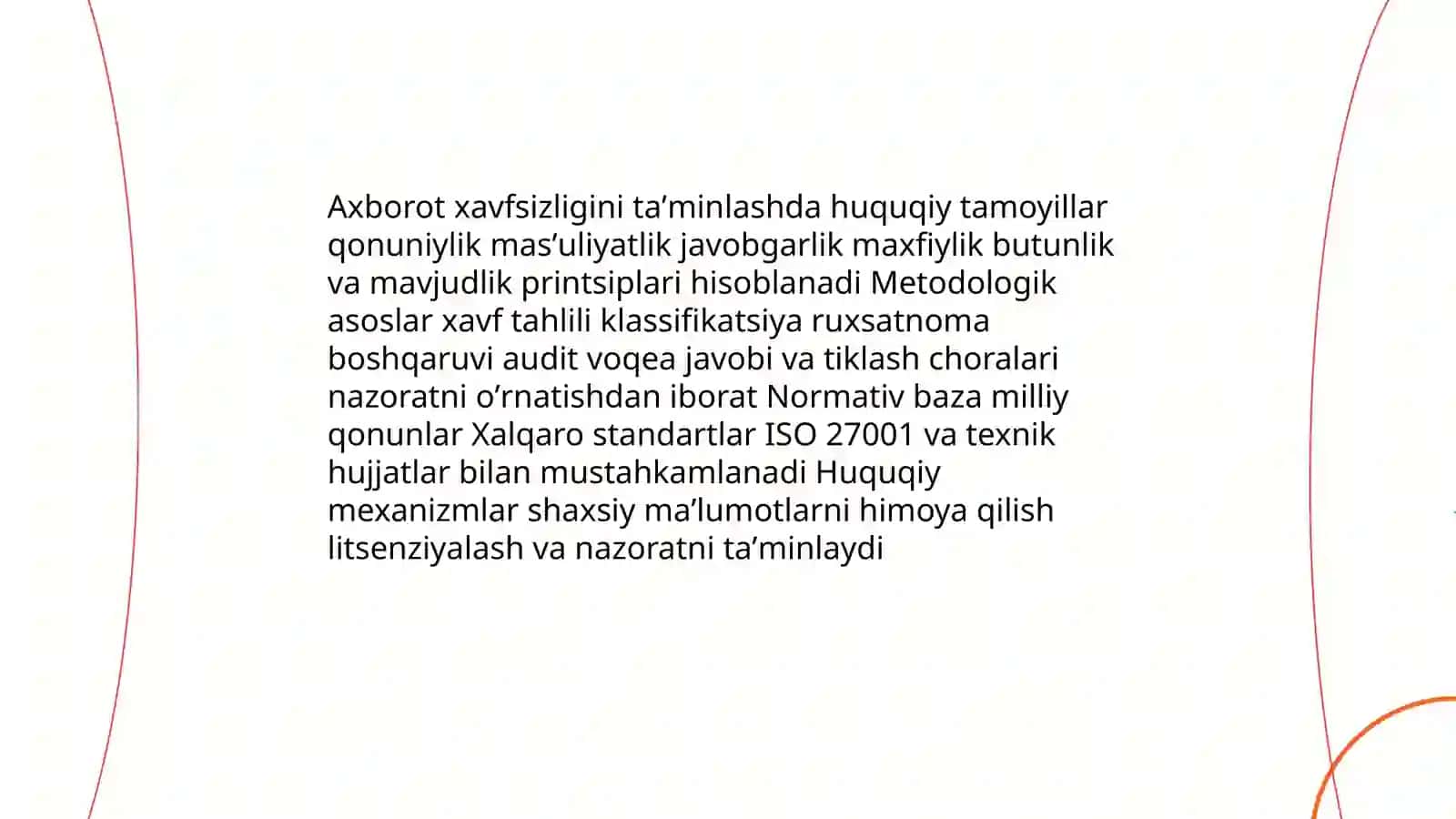Axborot xavfsizligi taminlashning huquqiy metodologik asoslari 3