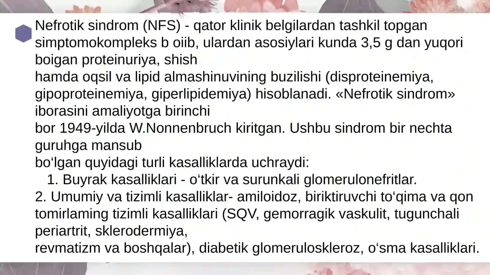 Nefrotiksindrom 3