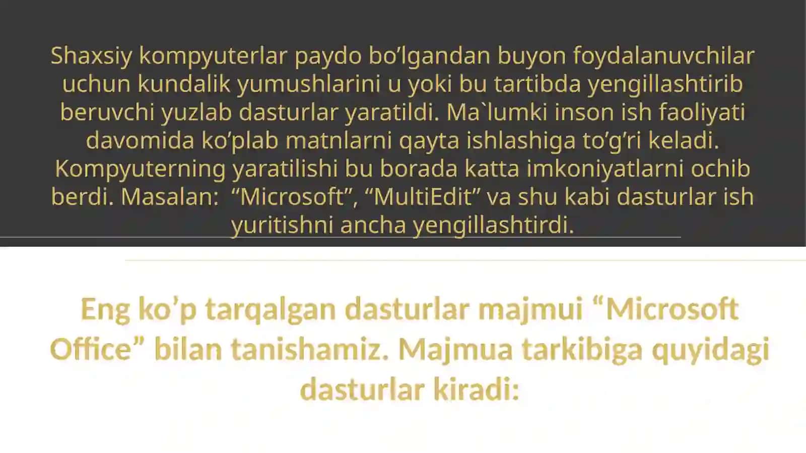WORD muharririda ishlash 3
