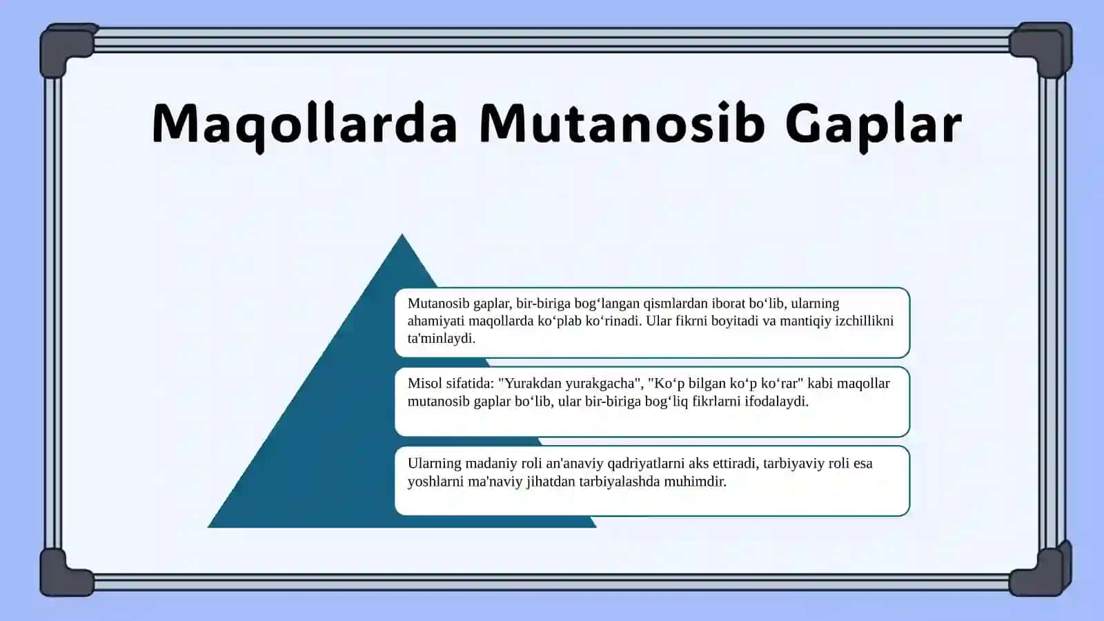 Xalq maqollarida mutanosib tarkibli qo shma gaplar 3