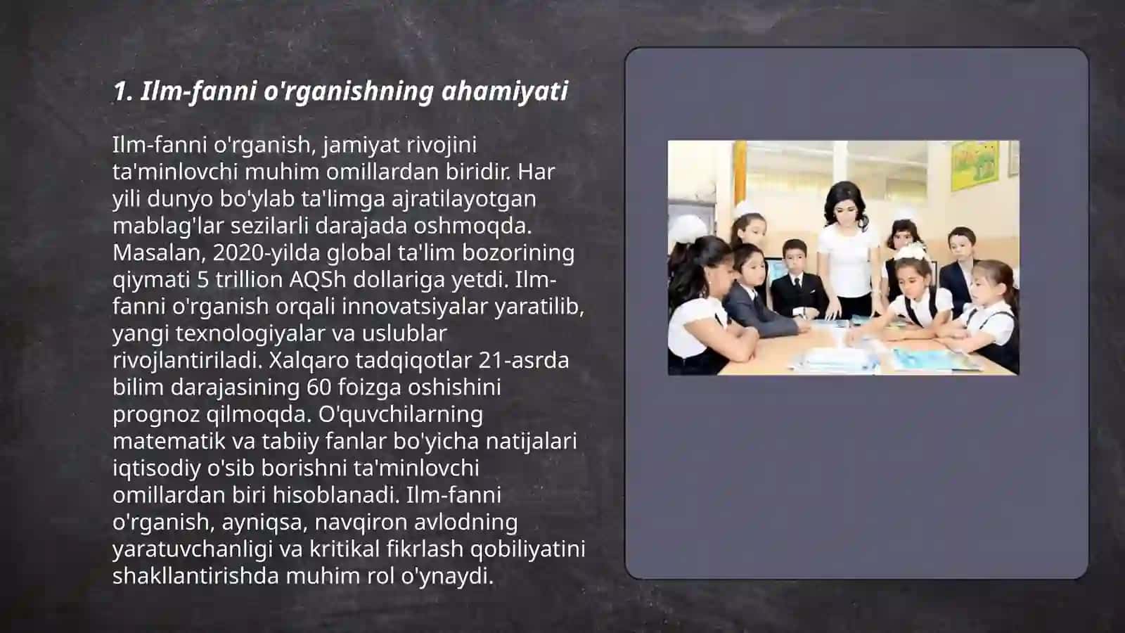 Ilmiy dunyo qarashni shakillantirish va o'quvchilarni aqliy tarbiyalash 3