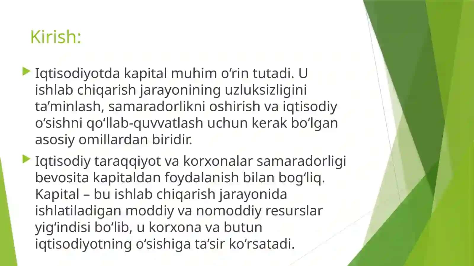 Asosiy va aylanma kapital 3