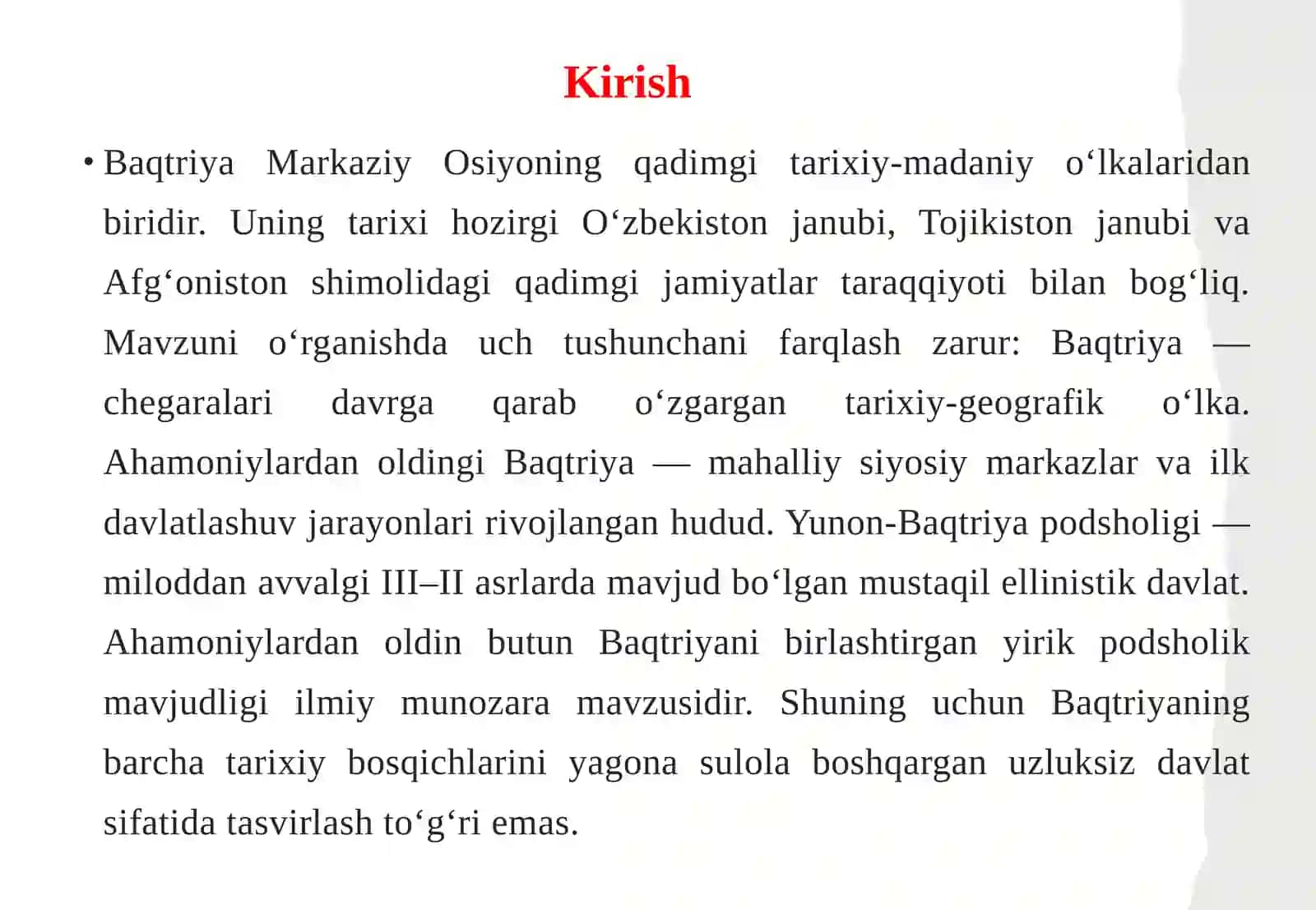 Qadimgi Baqtriya davlati: hududi, siyosiy tuzilishi va davlat chilikani' analari 3