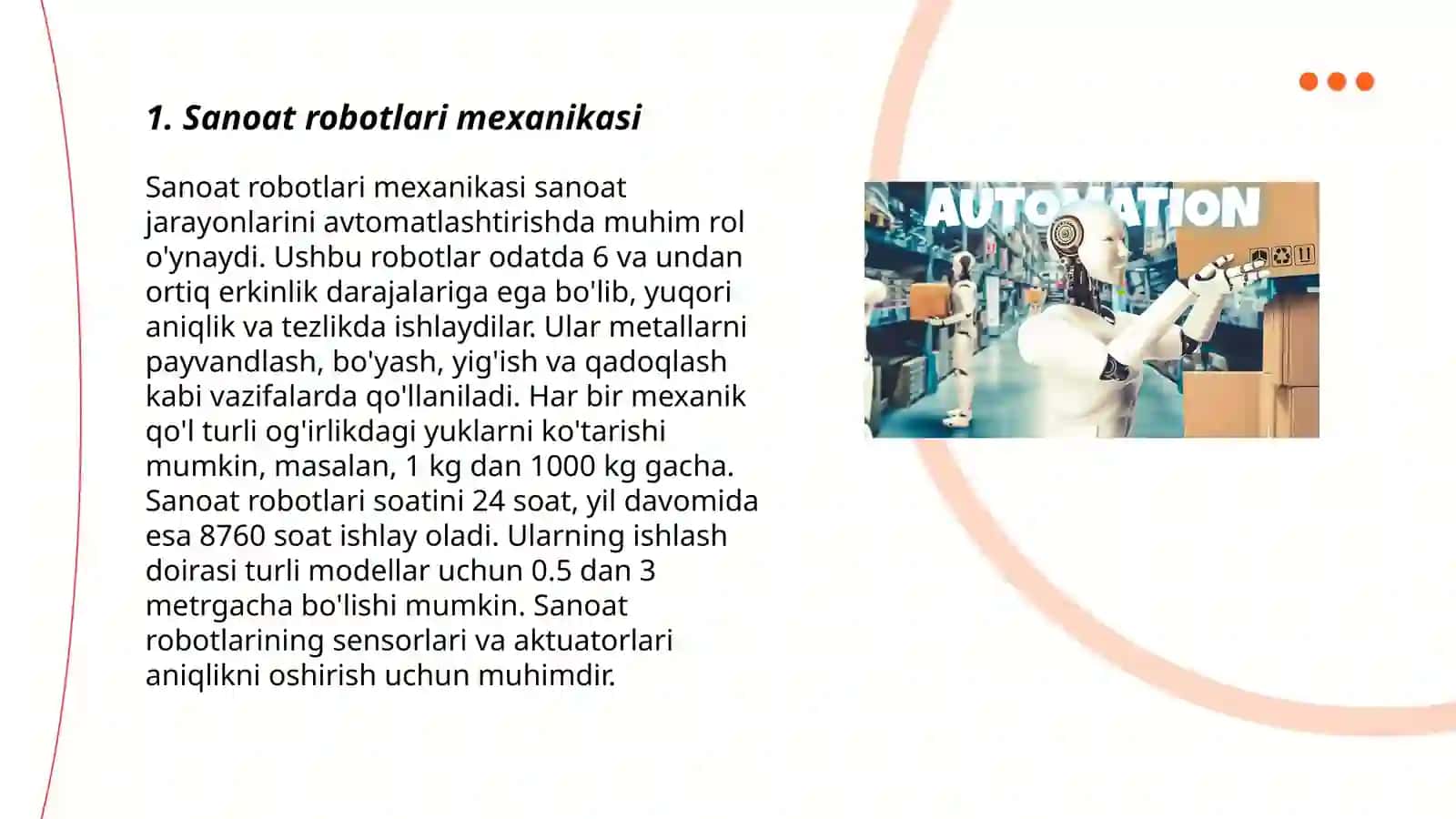 Sanoat robotlarining strukturasi 3