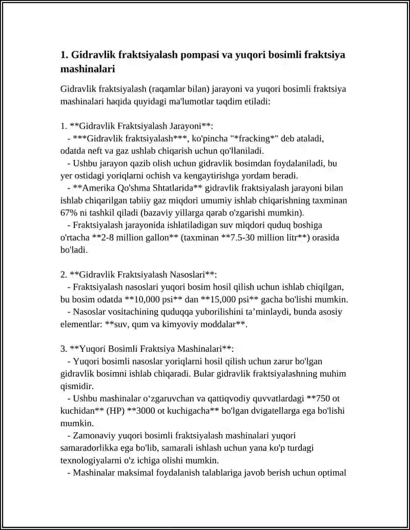 NEFT VA GAZ. QATLAMNING O’KAZUVCHANLIGINI OSHIRISH UCHUN JIHOZLAR 3