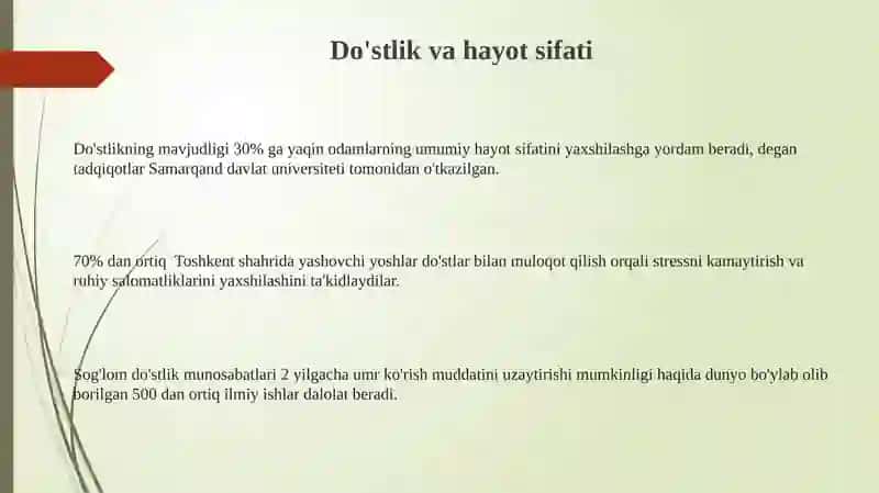 Do'stlik qudrati 3