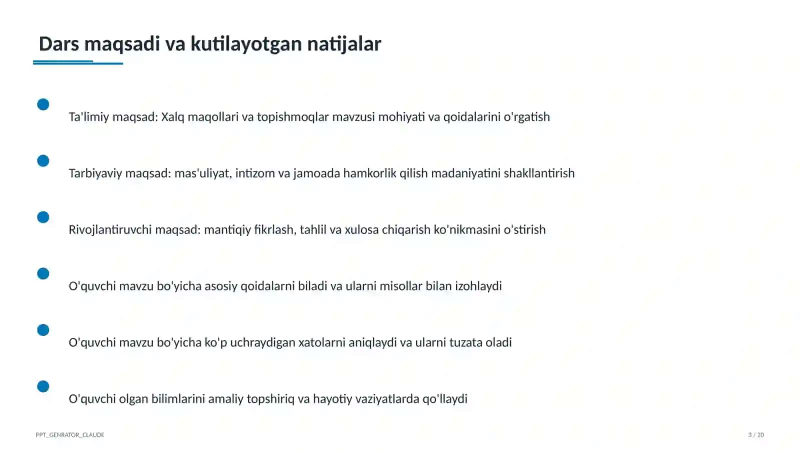 Xalq maqollari va topishmoqlar (2-sinf) 3