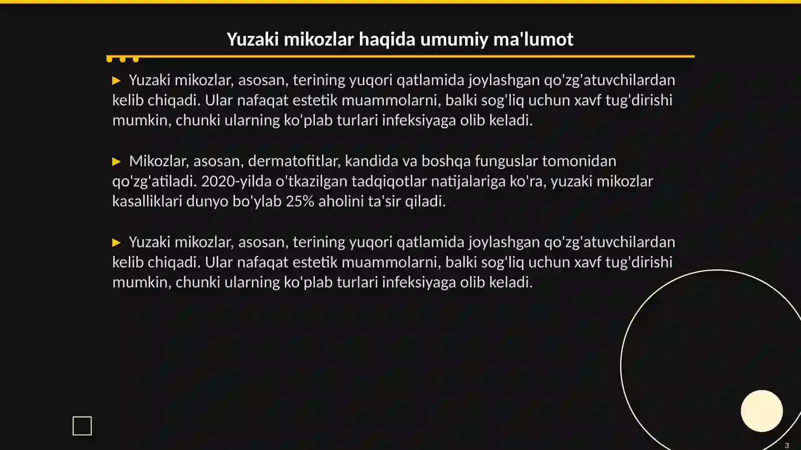 yuzaki mikoz qo'zg'atuvchilar 3