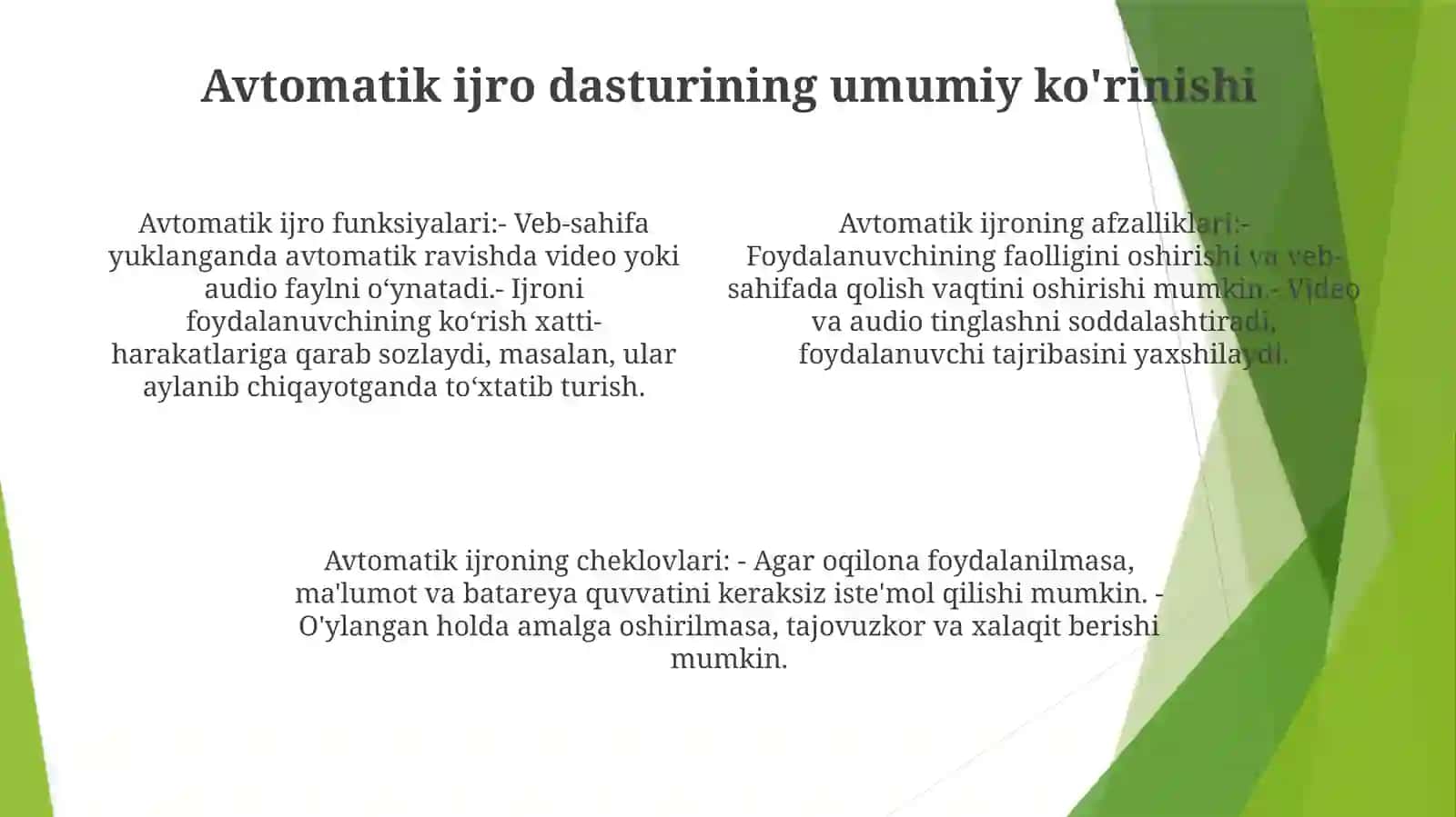 Autoplay Dasturi 3