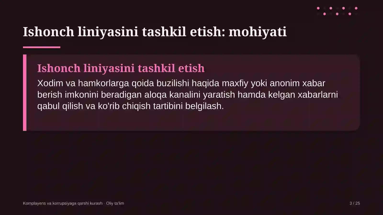 Chegara oldi savdosida ishonch liniyasini tashkil etish 3