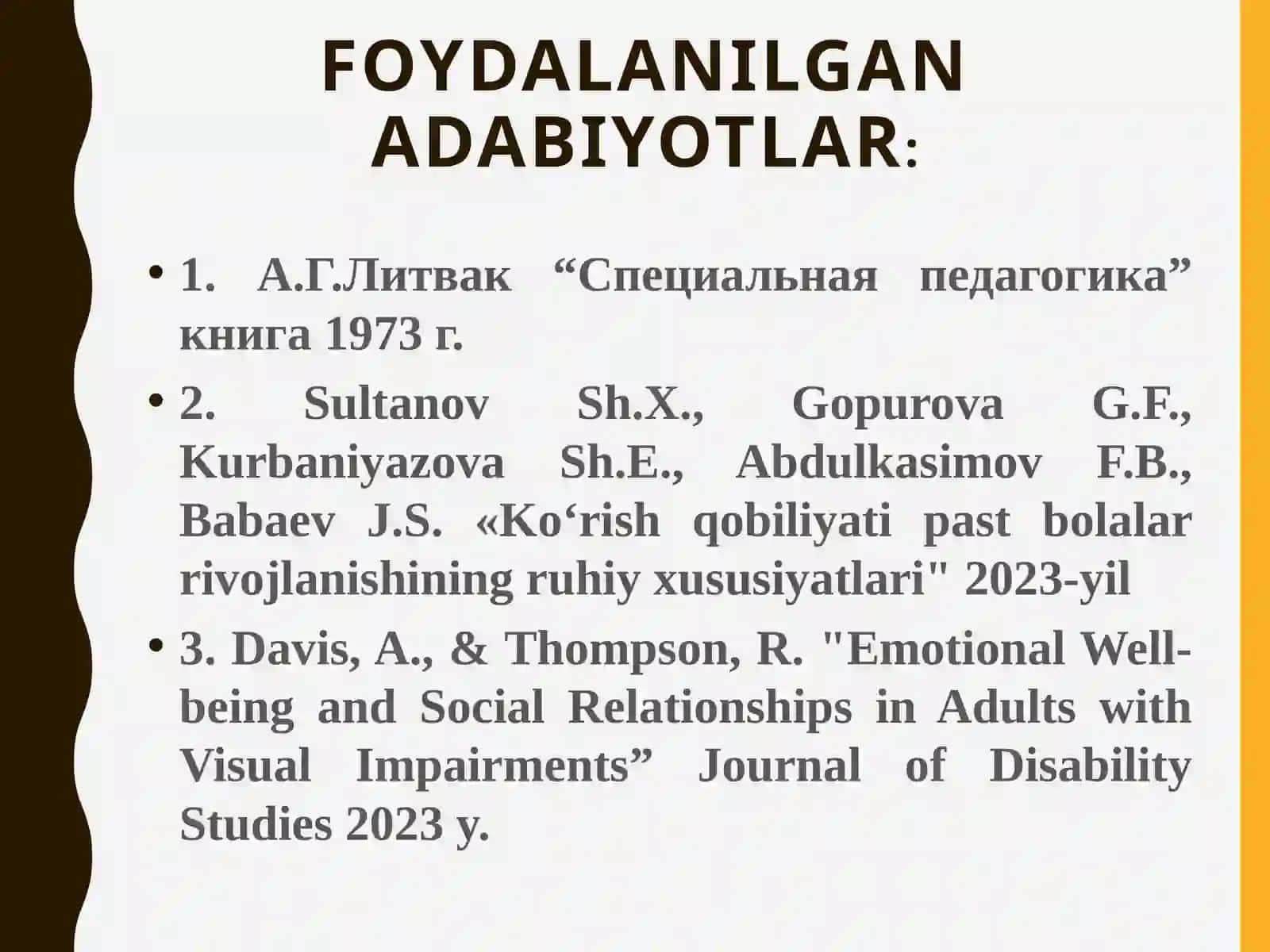 Ko‘rish nuqsoniga ega bolalarning psixik rivojlanishi 3