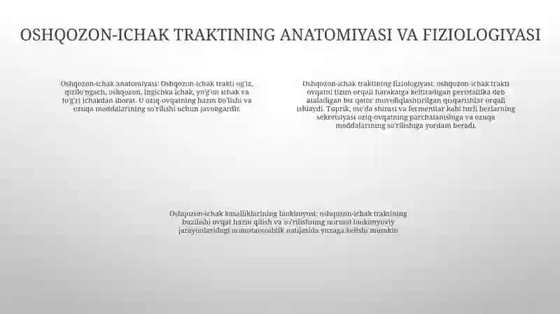 Oshqozon Ichak Kasalliklari Biokimyosi 3