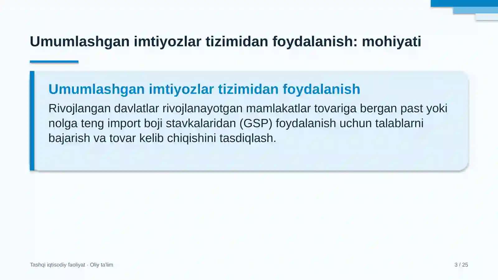 mehmonxona tarmoqlarida umumlashgan imtiyozlar tizimidan foydalanish 7565 3