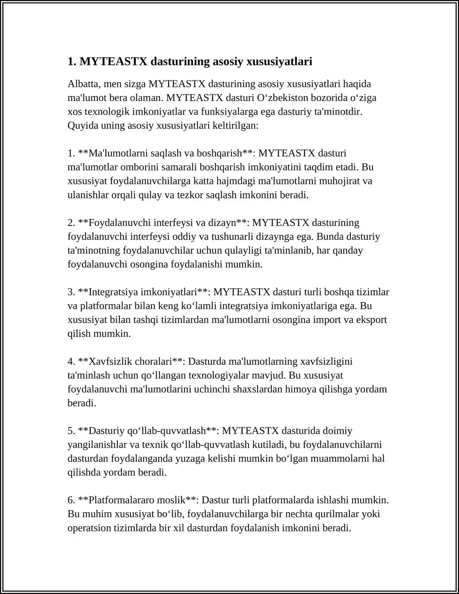 MYTEASTX va EASYQUIZZY DASTURLARI VA ULARNING IMKONIYATLARI 3