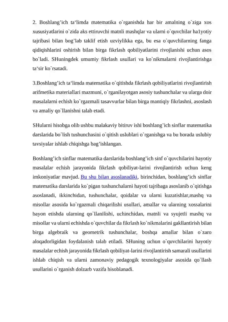 Boshlang'ich sinf matematika darslarida iqtisodiy masalalarni o’rgatish metodikasi 3