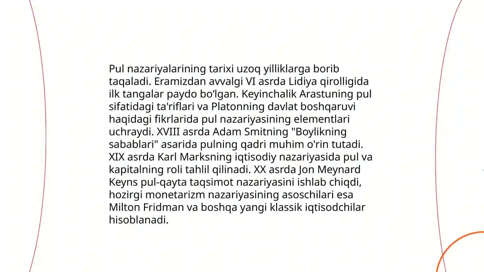Pul nazariyalari 3