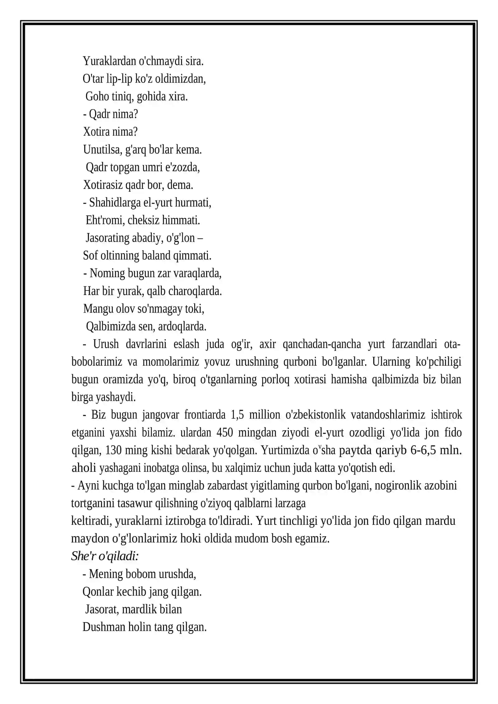 9-may “Xotira va Qadrlash kuni” 3