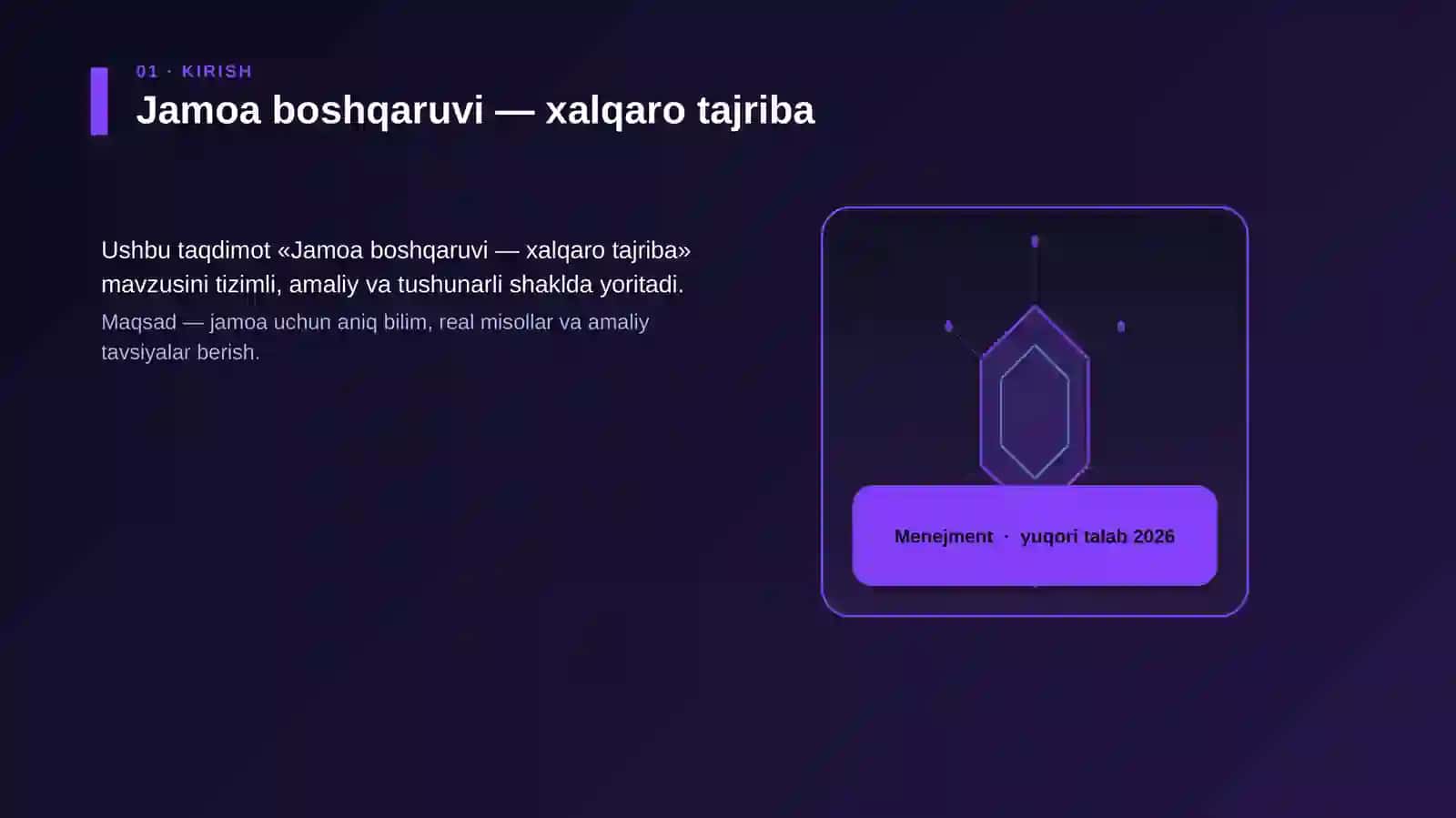 Jamoa boshqaruvi - xalqaro tajriba 3
