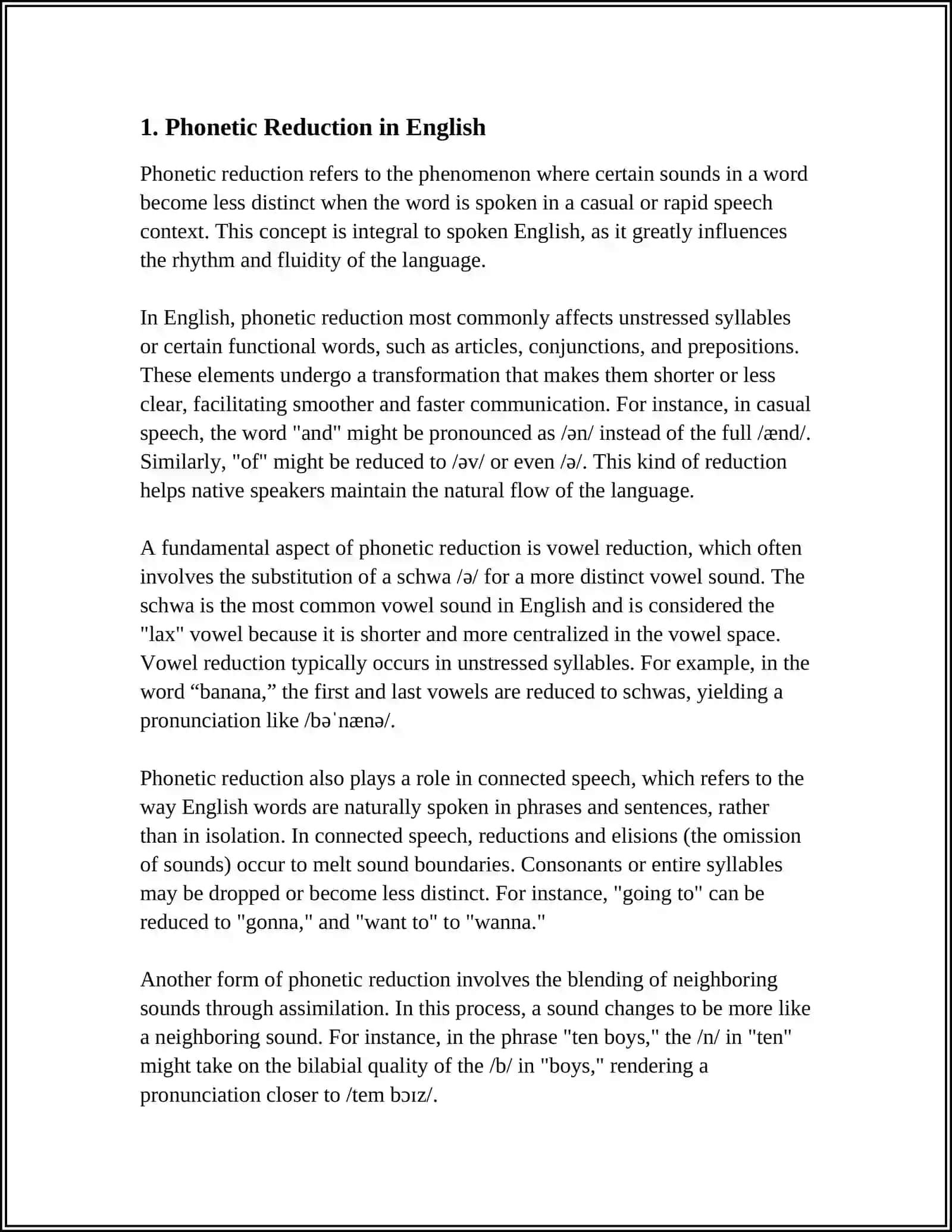 MUSTAQIL ISH: REDUCTION OF SOUNDS IN ENGLISH 3