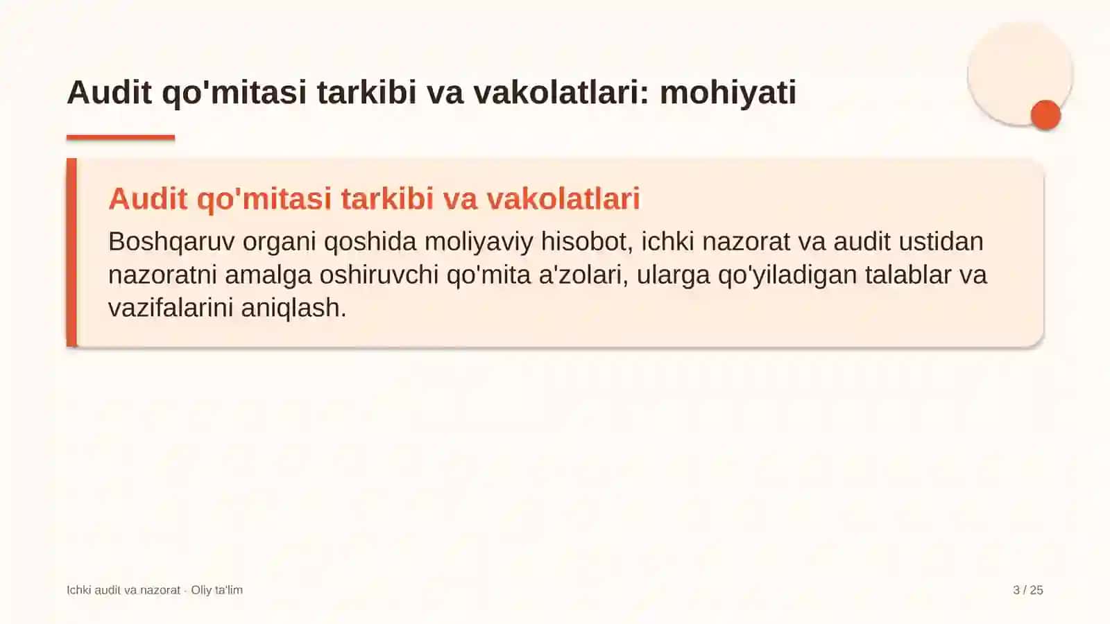 yo'l xo'jaligida audit qo'mitasi tarkibi va vakolatlarini belgilash 2910 3