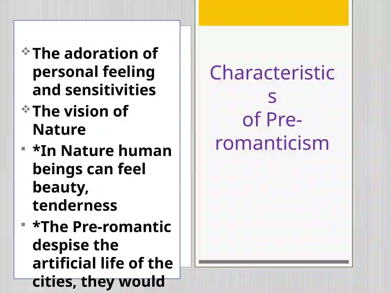 Pre-romanticism 3