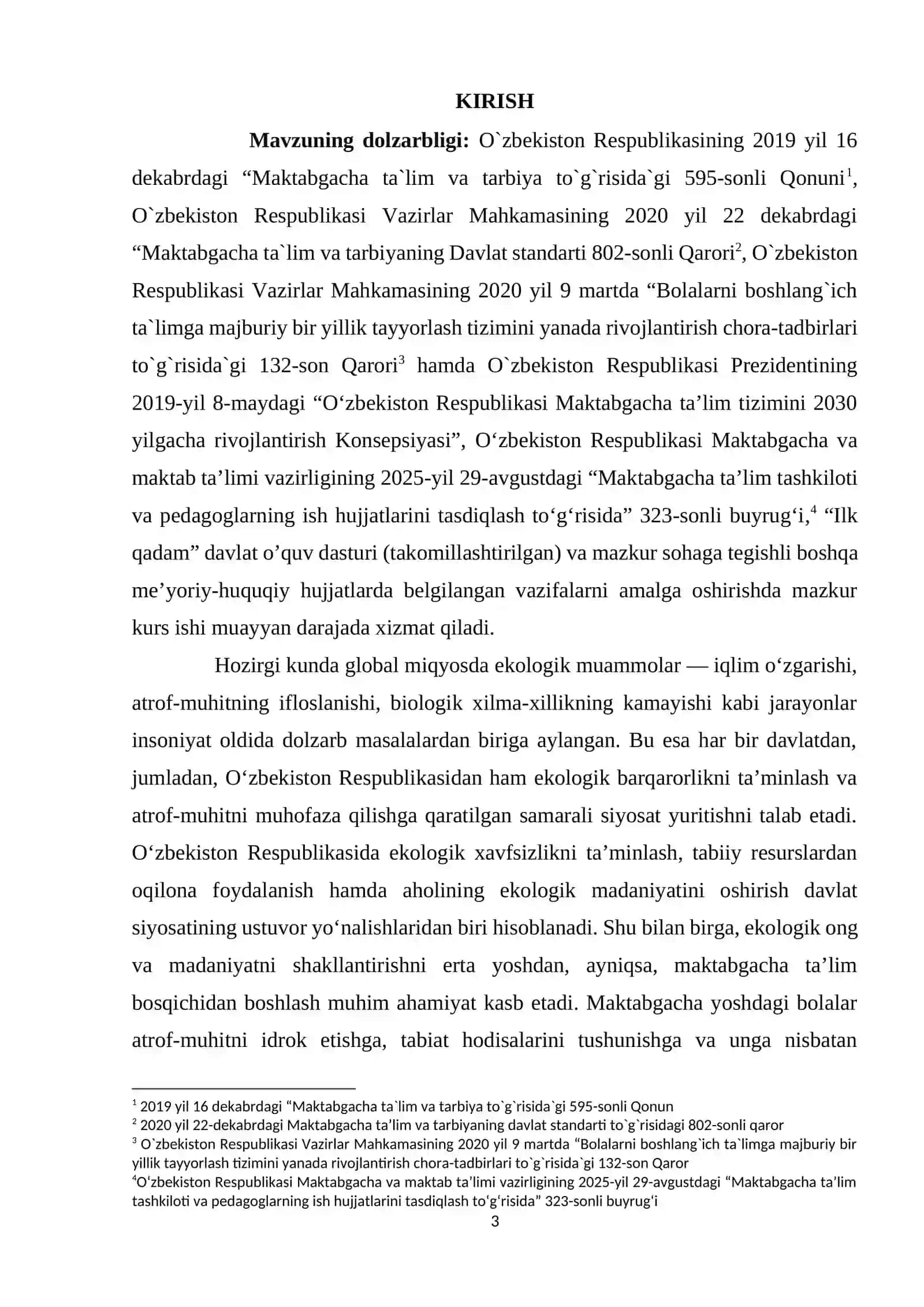 O’zbekiston respublikasida ekologik siyosat va huquqiy asoslar 3