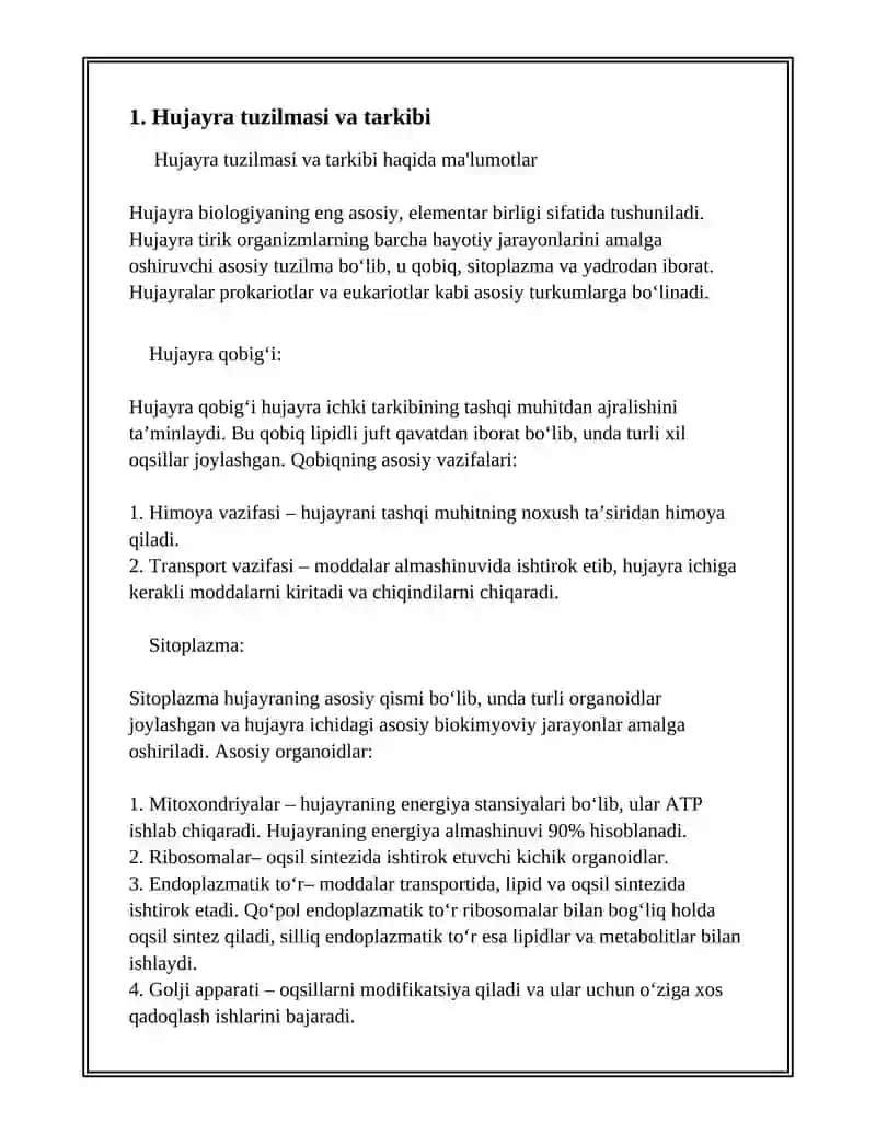Hujayra va hujayralardan tashqari matriks orasidagi munosabatlar 3