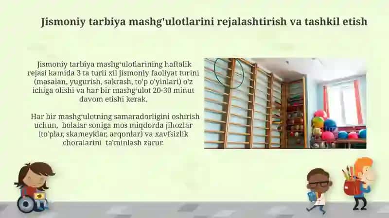 Maktabgacha talim muassalarida jismoniy tarbiya mashgulotlarini tashkil etish 3