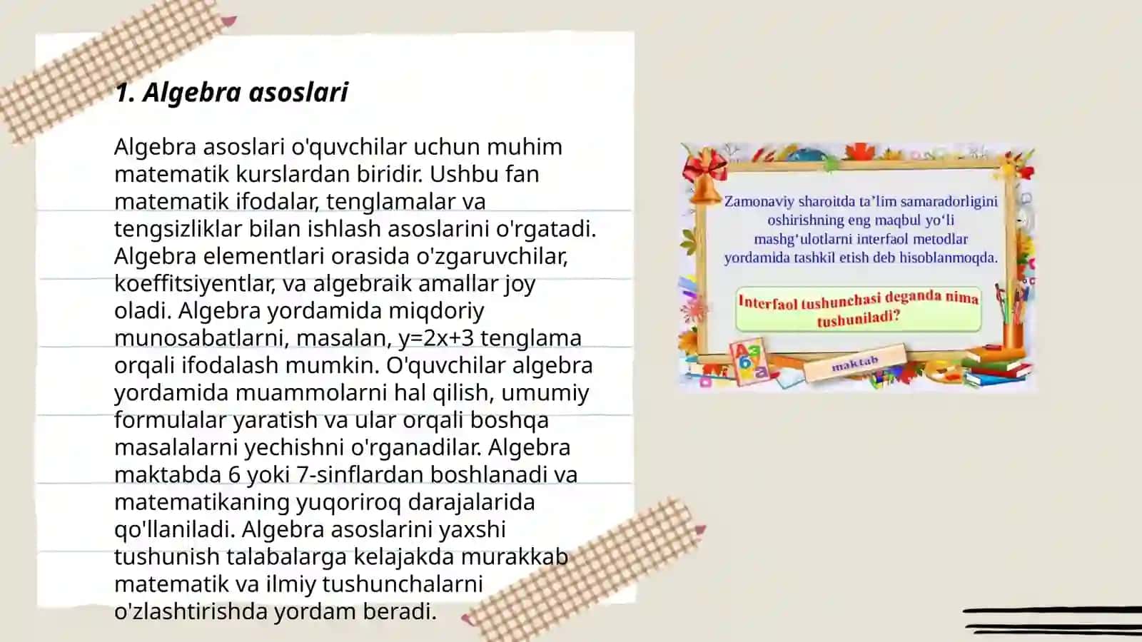 Matematika to'garak mashg'ulotlarini tashkil etish 3