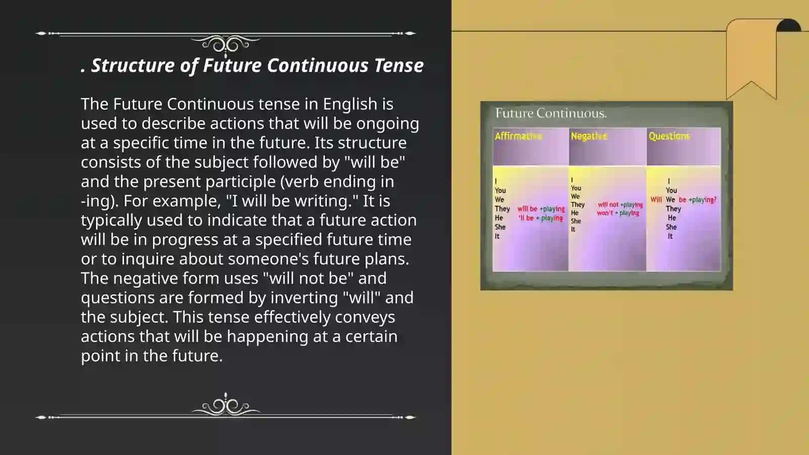 Future continuous tense 3
