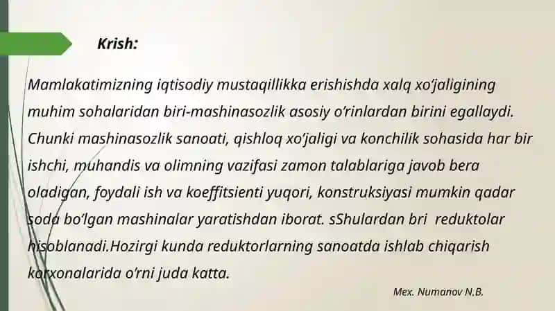 Reduktorlar 3