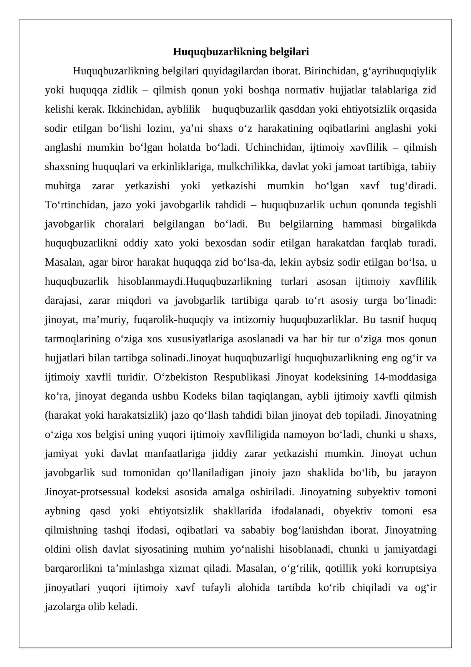 Huquqbuzarlik tarkibi 3