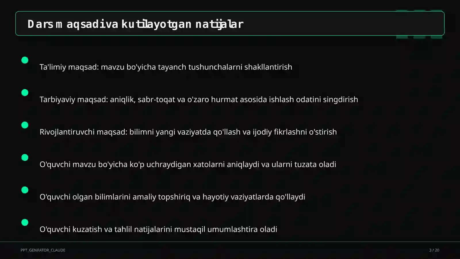 Loyihaga asoslangan ta'lim (PBL) 3