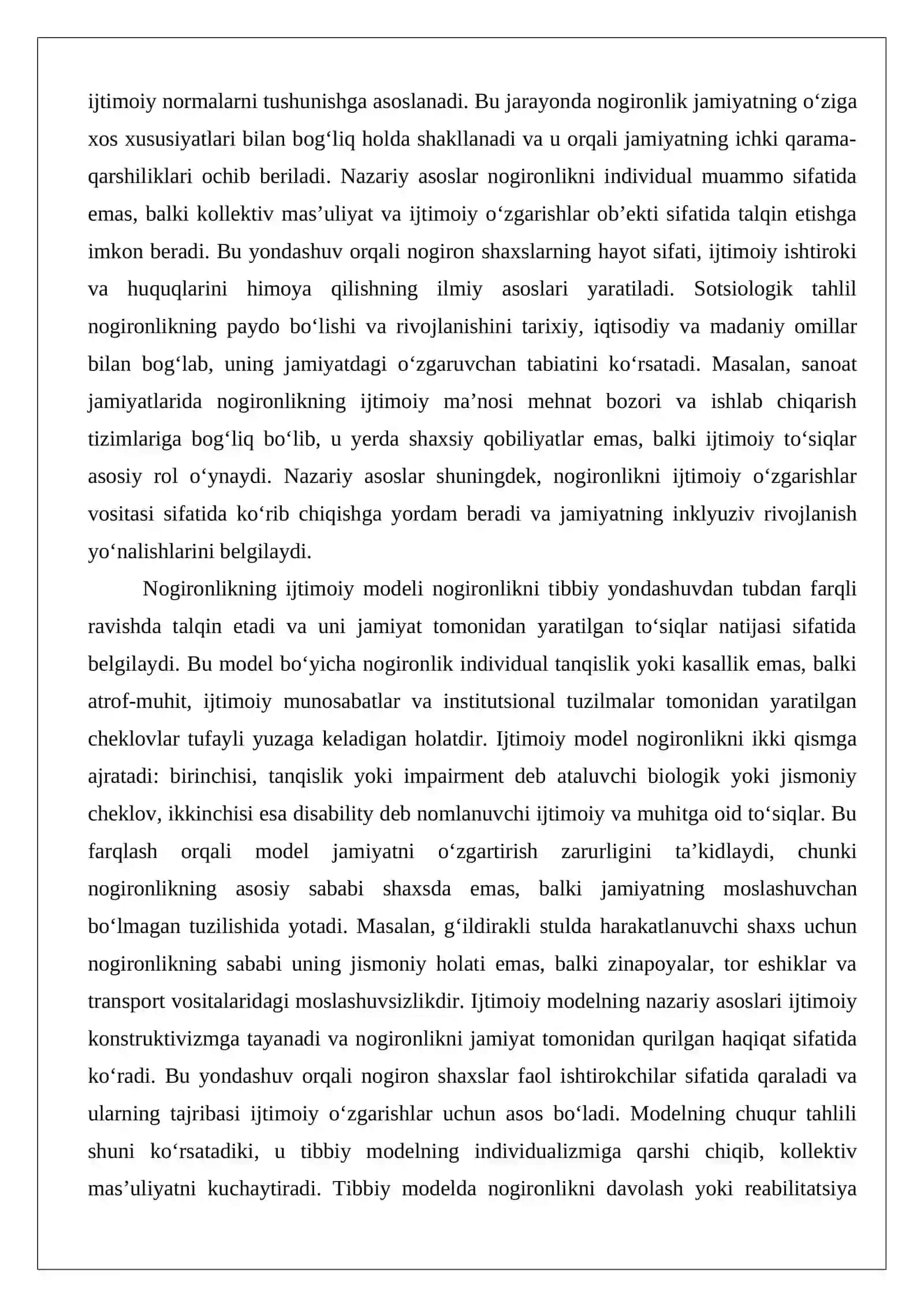 Nogironlik masalalarini o‘rganishda sotsiologik usullarning o‘rni va roli 3