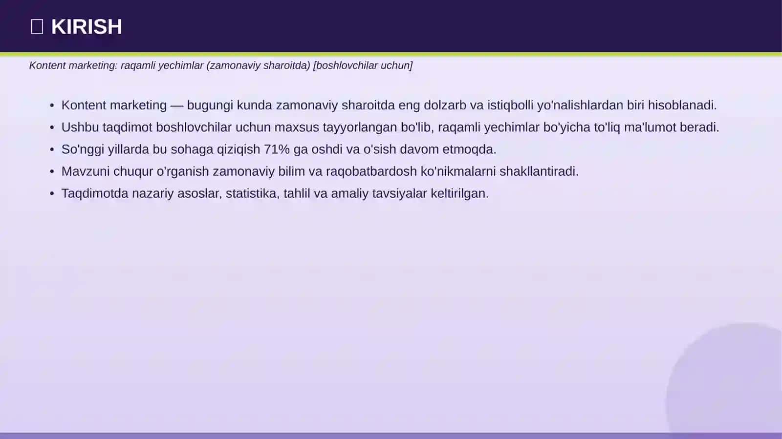 Kontent marketing: raqamli yechimlar 3