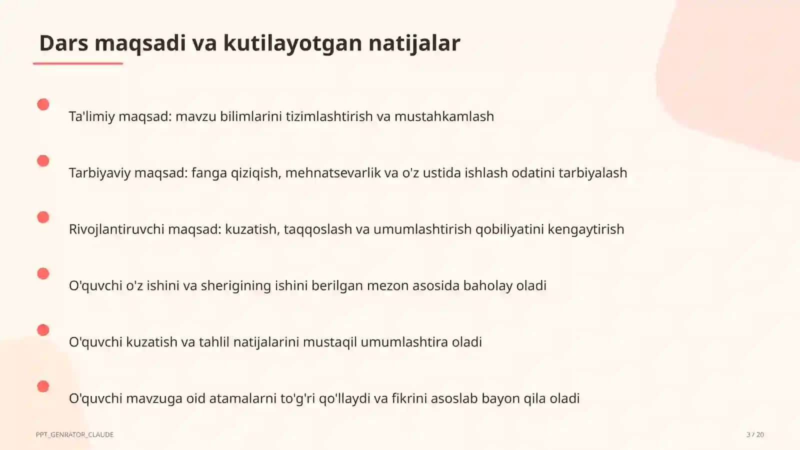 O'qituvchilar uchun: raqamli ta'lim texnologiyalari — takrorlash darsi uchun 3