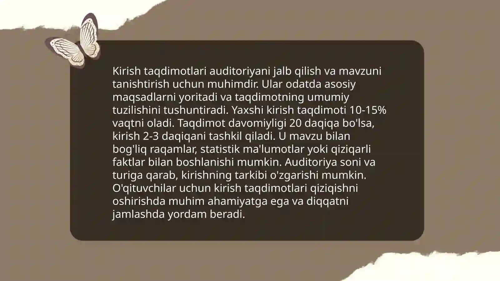 Kirish taqdimotlari 3