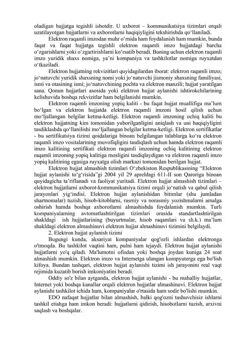Elektron hujjat aylanish tizimlari 3