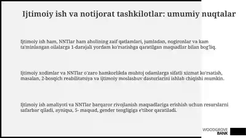 Ijtimoiy ishning notijorat tashkilotlari bilan aloqalari 3